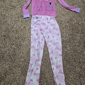 *Size 10* Barbie* Long Sleeve/Pants PJ Set*